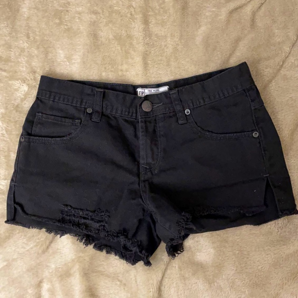 Free people black shorts